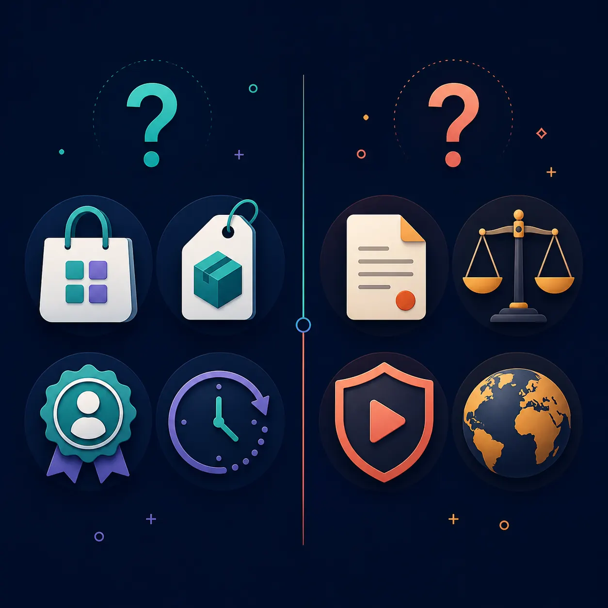 Editorial comparison between app source identity and separate content rights questions